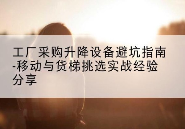 察哈尔右翼后旗移动式升降机怎么选-工厂采购升降设备避坑指南-移动与货梯挑选实战经验分享